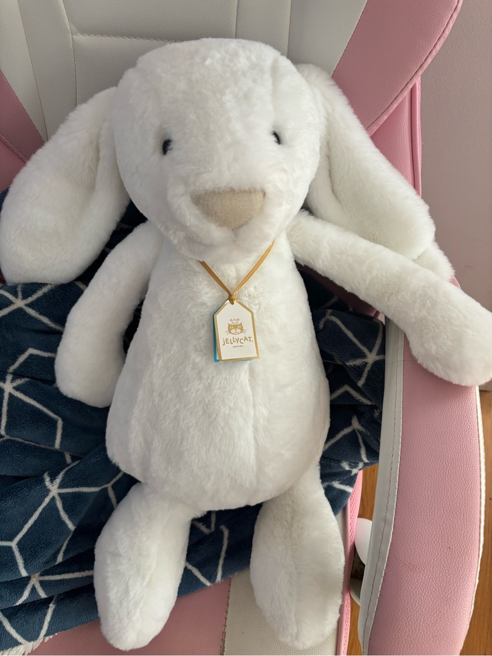 Jellycat Big Bashful Luxe Bunny Luna NEW W/ Tags 21” Rare